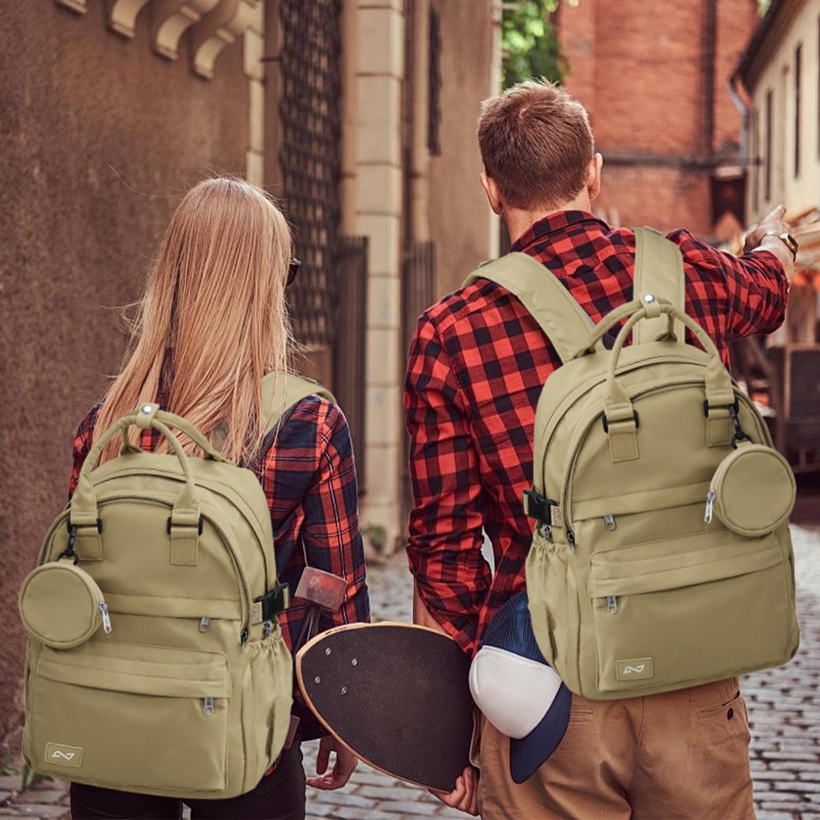 

College School Backpacks Waterproof Rucksack Computer Bag Casual Travel Backpack Senior High Schoolbag For Teenager Boys Girls хаки