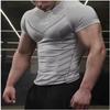Tricou Bărbătesc cu Mânecă Scurtă de Compresie, Plasă Respirabilă, Top Fără Cusături pentru Sală, Pentru Antrenament Fitness
