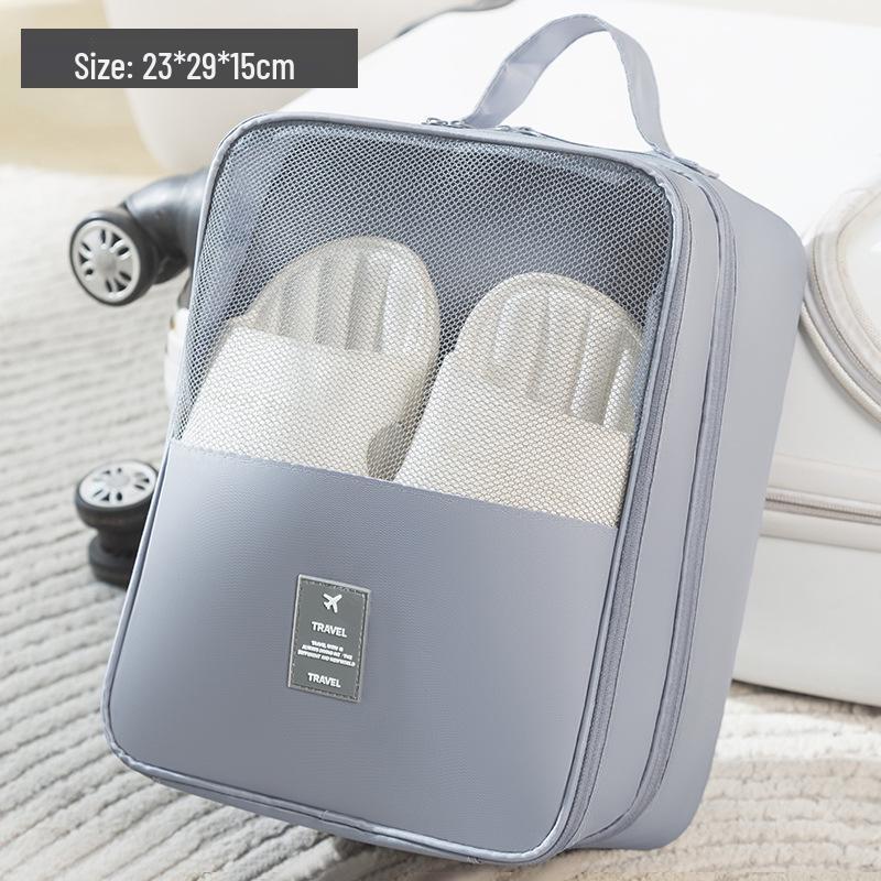 Portable Three-Layer Dustproof Shoe Storage Bag - Easy Carry, Handheld, for Outdoor Travel