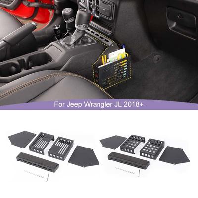 Gangschaltung Aufbewahrungsbox Erweiterung Rack Regal für Wrangler JL für JT Gladiator 2018 Up Innenzubehör Verstauen Aufräumen