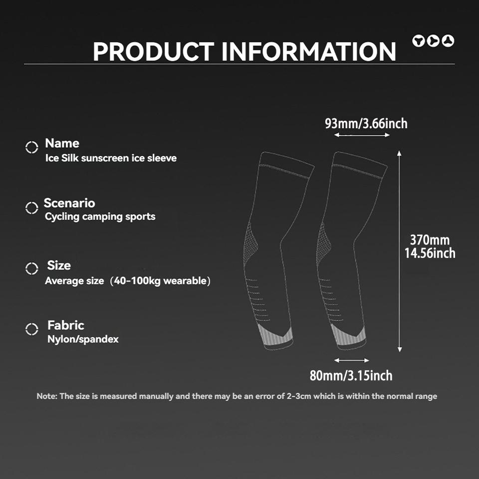 Loogdeel Summer Cycling Sports Arm Compression Sleeves Basketball Running Uv Protection Volleyball Sunscreen Driving Sleeves