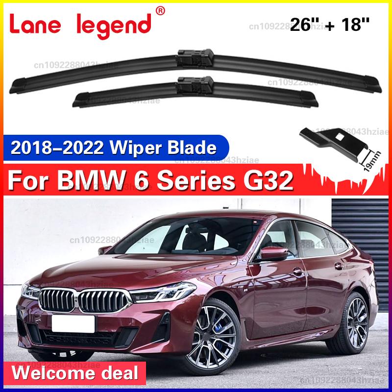 2Pcs Front Windscreen Windshield Wiper Blade For BMW 6 Series G32 2018     Gran Turismo GT 630i xDrive 26 +18 BMW 6 Series