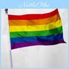 Bandera Arcoíris LGBT Ligera de 5 pies x 3 pies con Bordes Cosidos Doblemente Para un Uso Duradero