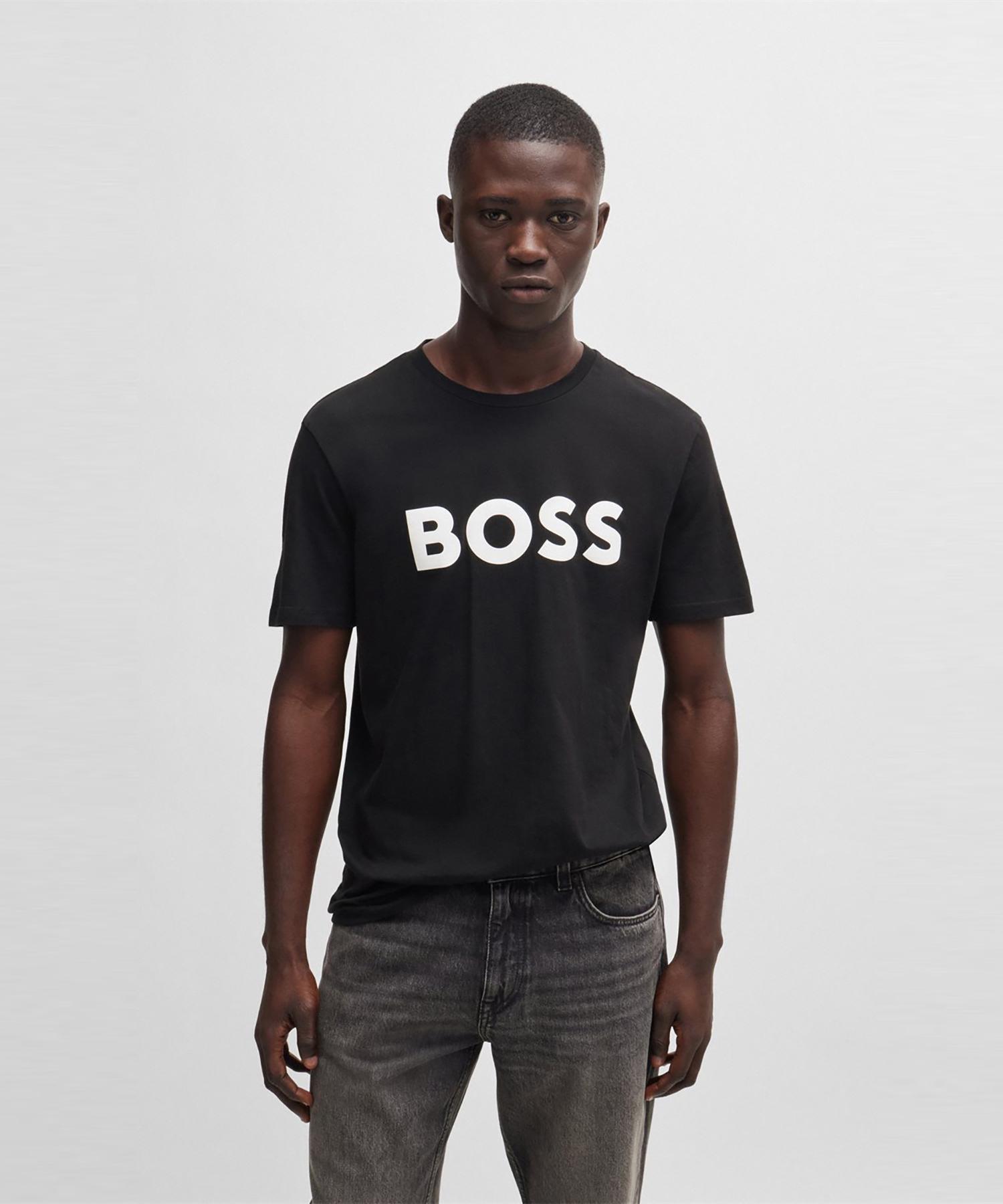 Boss Logo Short Sleeve T-Shirt Regular Fit 50481923_002 Black/L