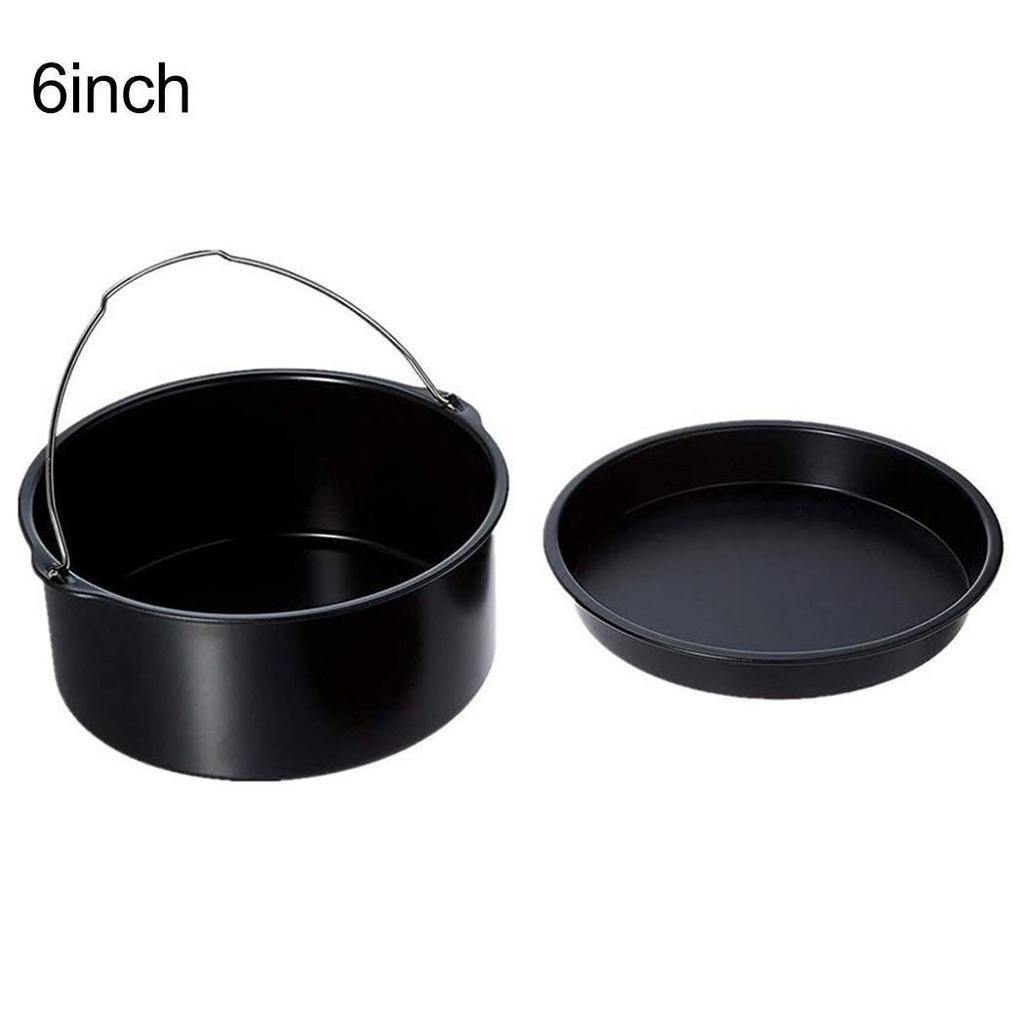 Air Fryer Accessories 2-piece Bake Cake Basket Bake Pizza Tray