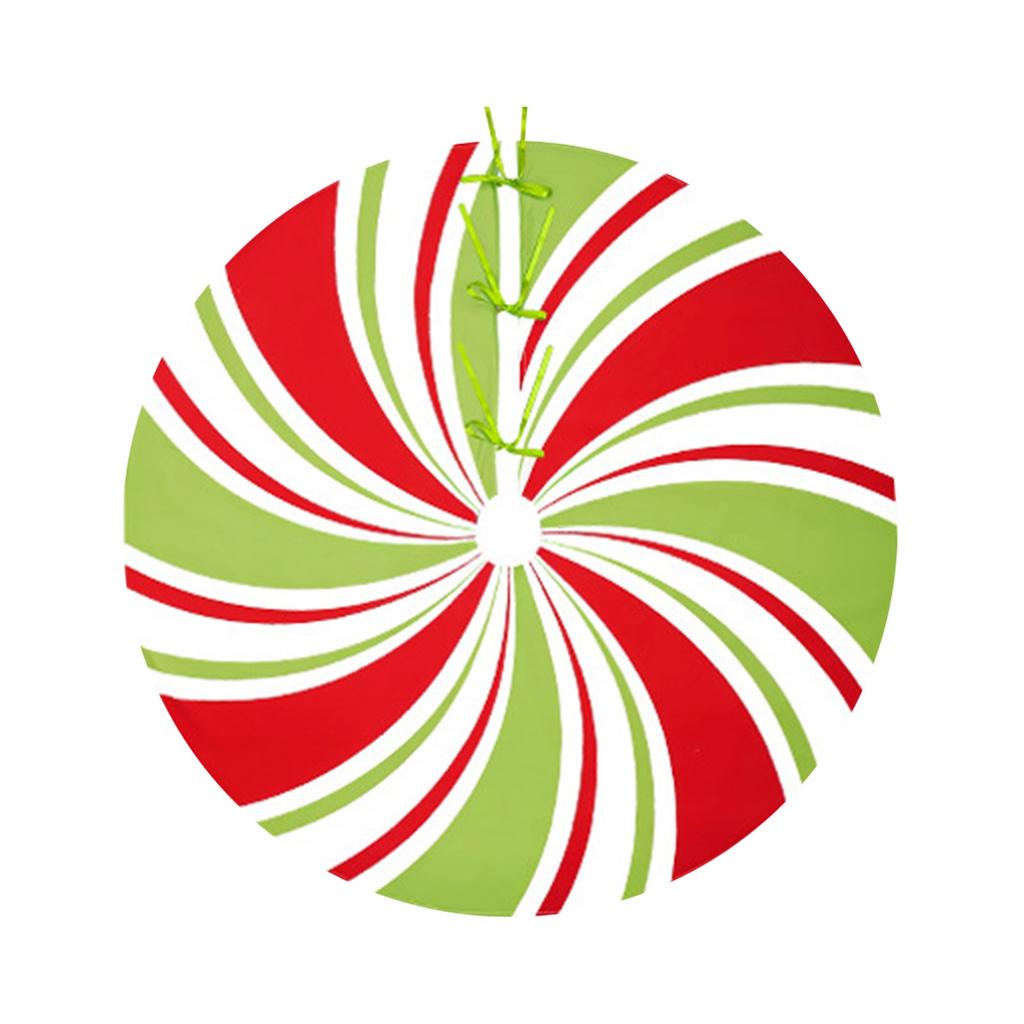 Christmas Tree Skirts, Peppermint Tree Skirts, Oversized Christmas Tree Skirts, Red, And Green, Candy Striped Tree Skirts