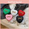 Solid Love Shape Color Bow Chain Shoulder Bag Children Outdoor Crossbody Bag