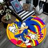 Sonic the Hedgehog2,Round Area Rug,Carpet Rug for Living Room Bedroom Sofa Playroom Decor,Non-slip Floor Mat