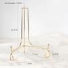 Golden Iron Storage Rack Craft Clock Holder Book Picture Frame Art Pedestal Display Stand Nordic Style Home Decor
