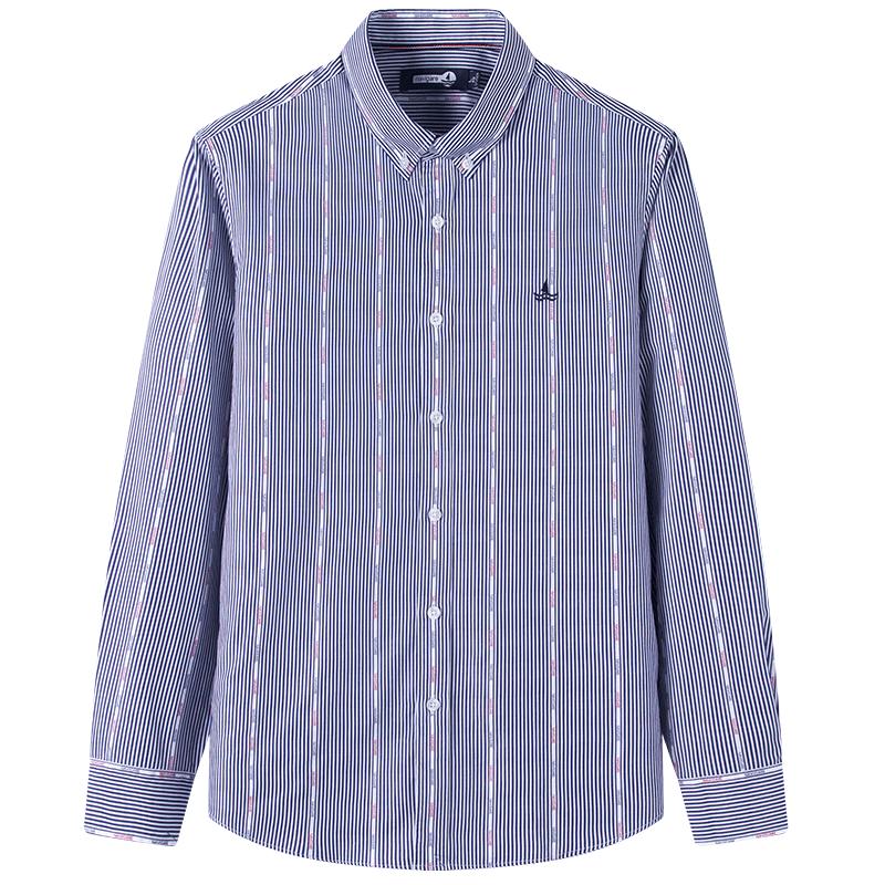 Navigare Men s Cotton Antibacterial Striped Long-Sleeve Shirt EU 40