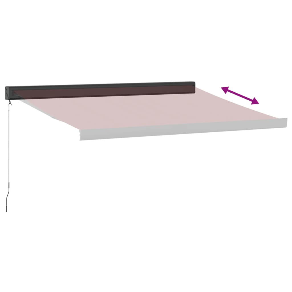 Manual Awning Burgundy Red 350 X 250 Cm