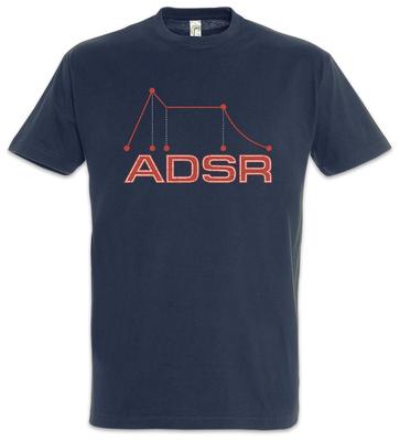 Synthesizer ADSR III T-Shirt Techno MC DJ Audio Wave Electro Synthesizer Music