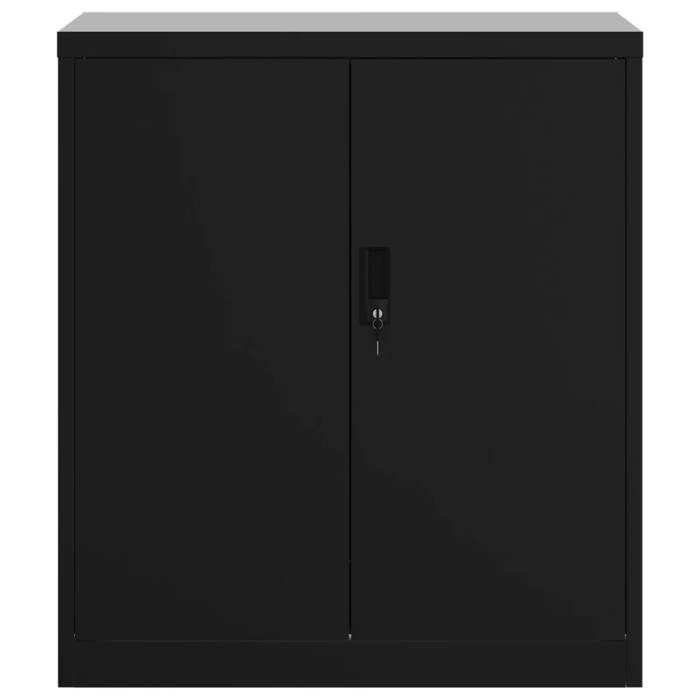 VidaXL Black Filing Cabinet 79x40x90 Cm Steel 339734