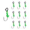 5Pcs Sharp Barbed Luminous Live Shrimp Hooks Anti-entanglement Fishing Hooks String Hook  for Shrimp