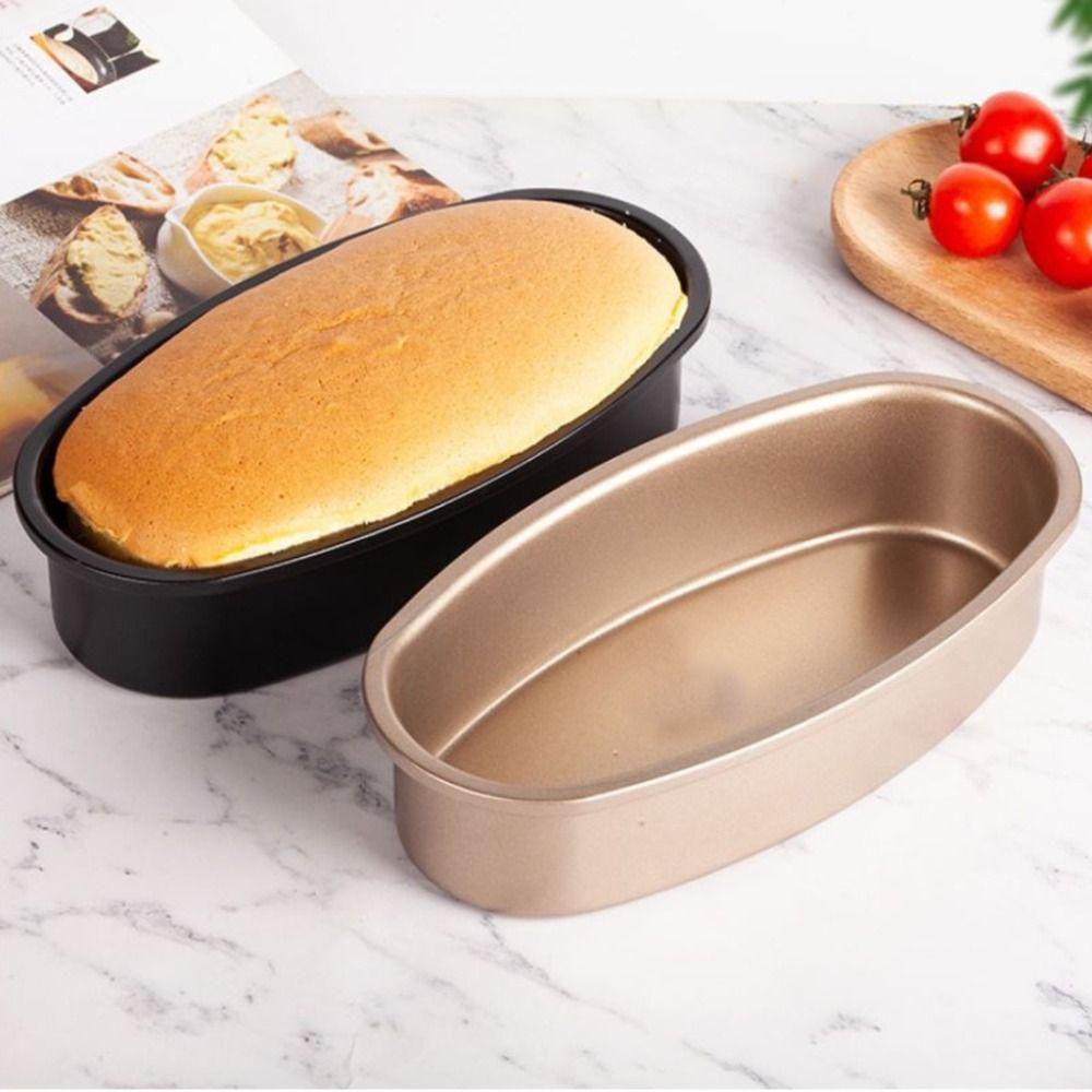 

Oval Bread Baking Tray Non-Stick Loaf Baking Mold High Quality Cheese Mold золотий