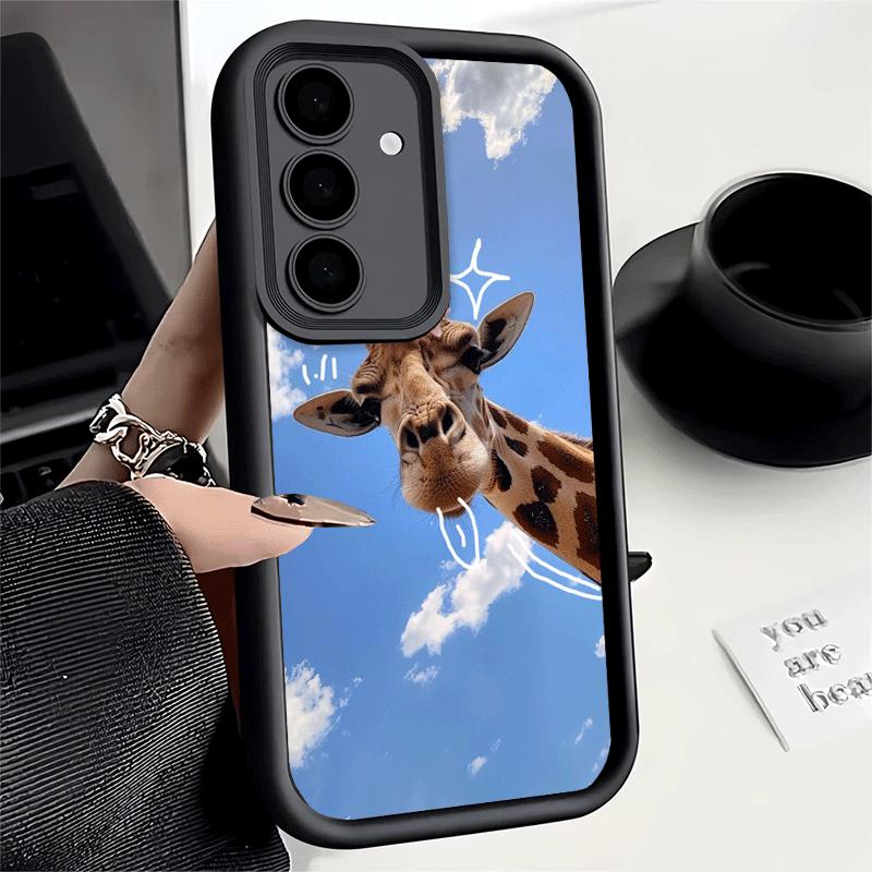 Phone Case for Samsung Galaxy S26 S25 Ultra S24 FE Giraffe Animal Pattern Shell S23 Plus S22 + S21 S20 5G Soft Silicone Funda