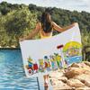 Personality Busy World of Richard Scarry Quick Drying Beach Towels Are Suitable For Swimming Pools Camping Yoga And The Gym