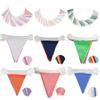 10M/33Ft Multicolor Bunting Banner Wedding For Birthday Baby Shower Party Decor Festival Outdoor Colorful Home Wedding Hanging