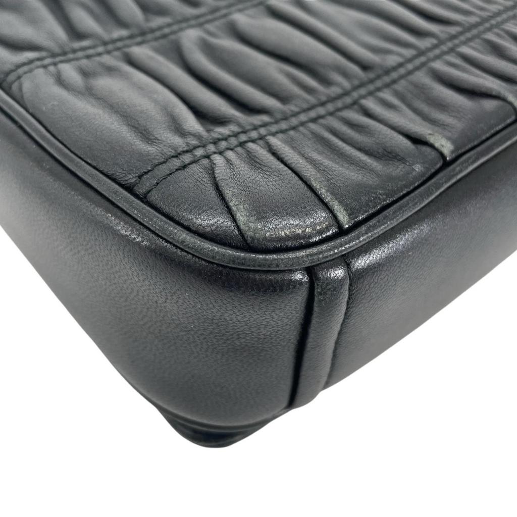 PRADA 1BD147 Shoulder Bag black Women used