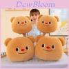 Plush Butter Bear Pillow With Super Soft Short Plush For Napping And Gift