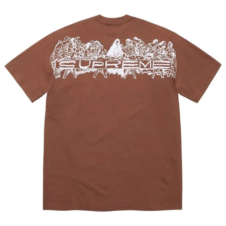 Supreme Supper Tee Brown L
