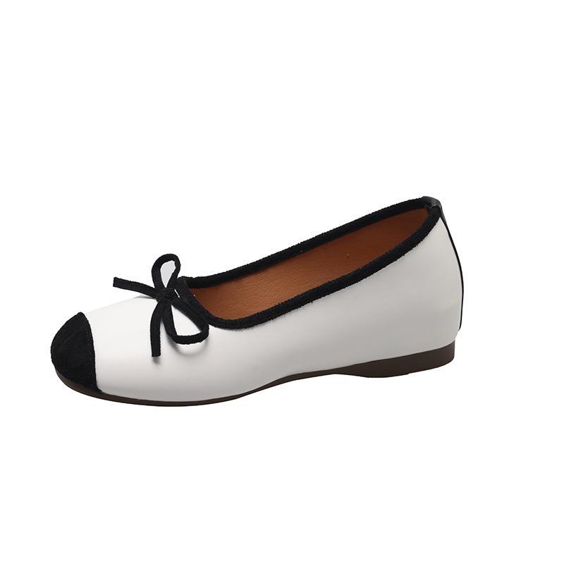 Gentle Ballet Ladyshoes Flats Retro Soft-soled Silver Single Shoes Spring Women's Shoes