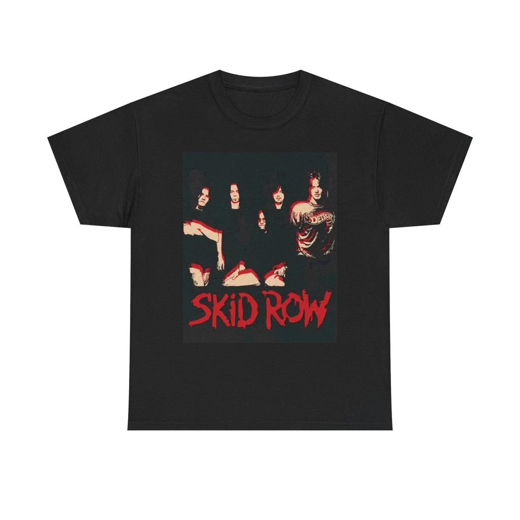 Skid Row Graphic T Shirt Vintage Rock Band Merch Unisex Heavy Cotton Tee