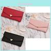 New Fashion Lady Fox Decorated Long Women's Wallet Korean Style Women's Cute Leather Clip Multi-card Slot Phone Bag Trendy Soft