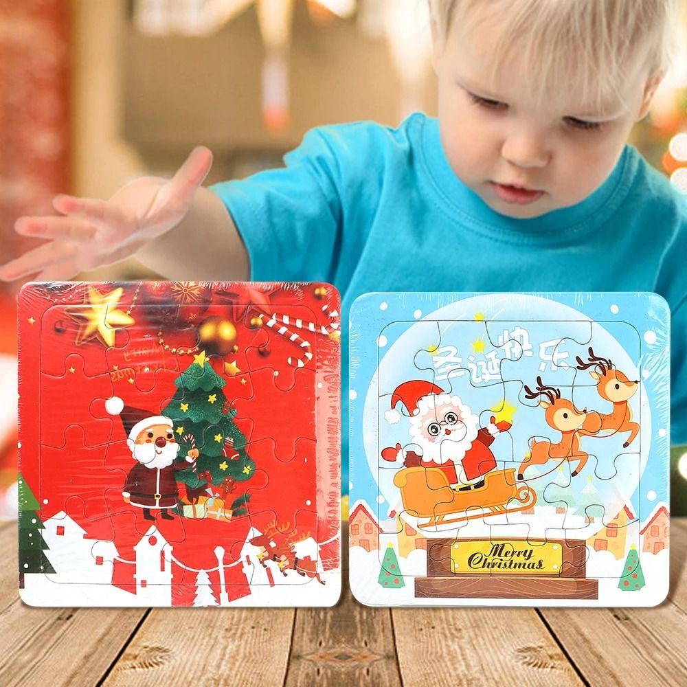 Christmas Christmas Puzzle Toys Santa Claus Cartoon Jigsaw Puzzles  Christmas Gifts