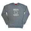Nirvana Unisex Adult Unplugged Nevermind Tour 1991 Back Print Sweatshirt