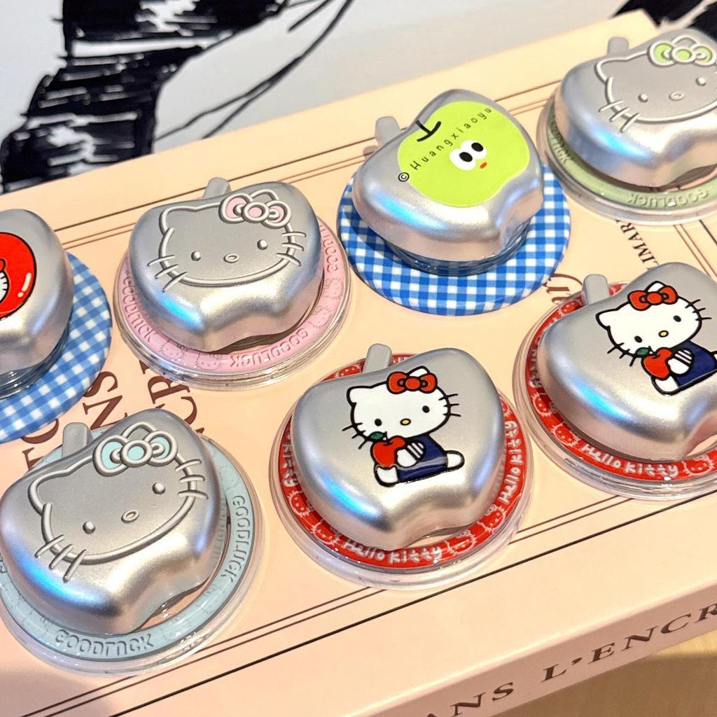 MagSafe-Compatible Silver Electroplated 3D Cartoon Kitty Magnetic Bracket
