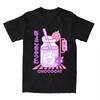 Chococat Strawberry Milk T Shirts Men Women 100% Cotton Funny T-Shirts Round Neck Tee Shirt Short Sleeve Tops Gift Idea