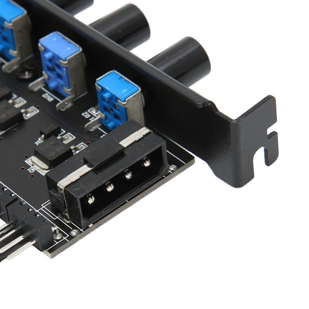 4 Knob Design Fan Speed Controller 8 Channels PWM Fan Hub Practical PC Fan Hub  CPU Cooling