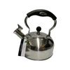 Stainless Steel Whistling Tea Kettle Induction Compatible 25L Durable Polished Kitchen Accessory Clear Fill Lines Easy Grip