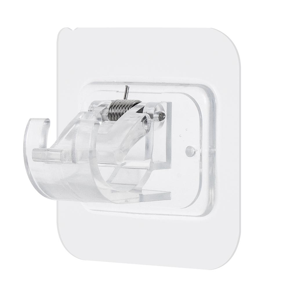 Bathroom Holder Powerful Free Punching Rod Hanging Clip Door Hanger Storage Rack Curtain Rod Hook