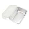 304 Stainless Steel Lunch Box Leakproof Food Storage Containers Square Bento Box 350ml