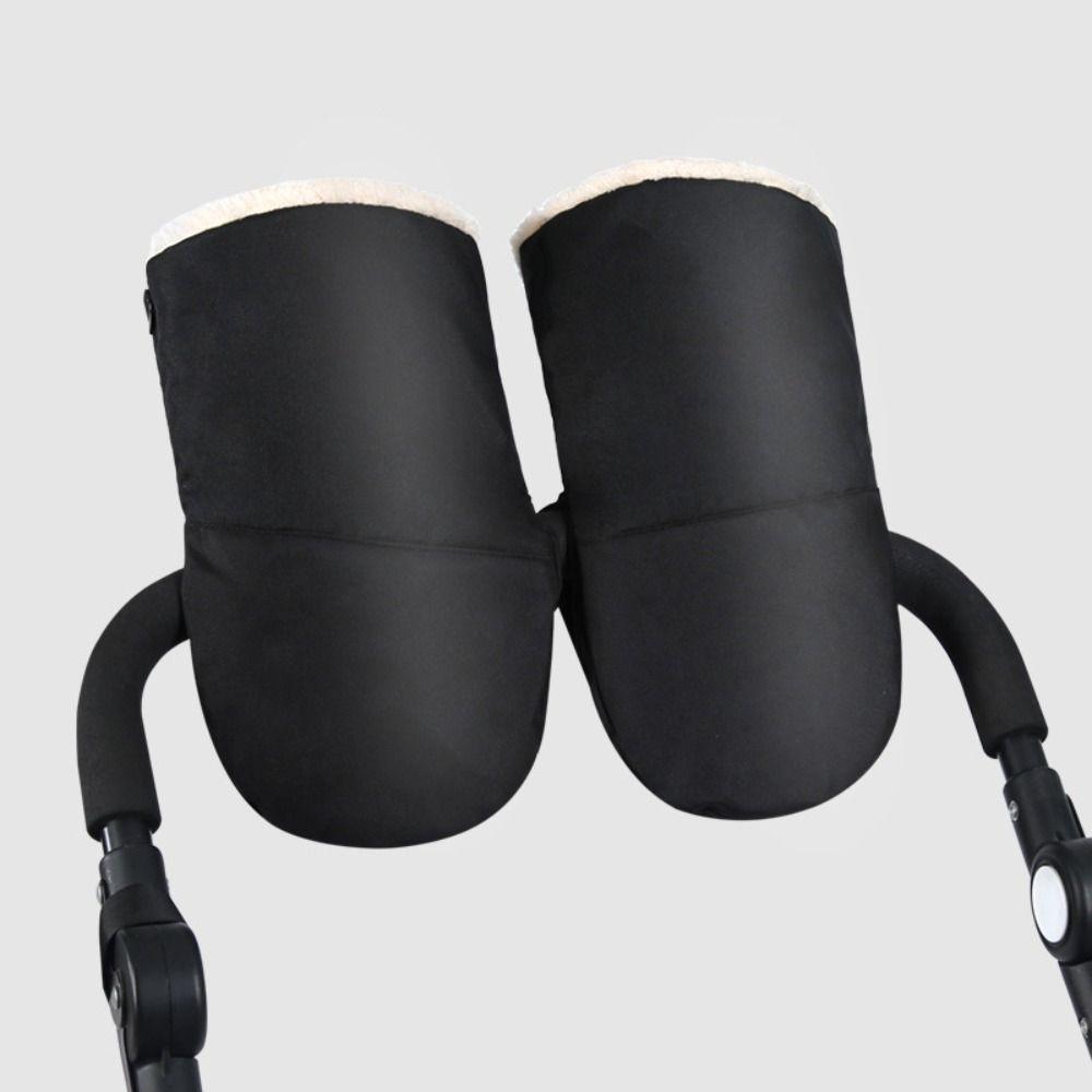 Thicken Winter Strollers Gloves Warm Fleece Lined Baby Stroller Hand Muff  Daily Outings