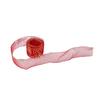 Fashion Creative Red Flower Printing Christmas Ribbon Christmas Tree Decoration