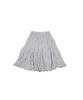 Cookies Wave Crinkle Gored Skirt (Light Gray)
