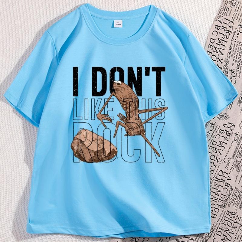 Marcus The Worm T Shirt Unisex Unisex I Dont Like This Rock Tshirt Casual Cotton Short Sleeve Funny Tees Unisex Streetwear