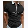 Men's Slim Fit Short Sleeve Half-Zip Polo, Casual Daily Wear