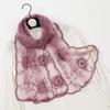 Flower Pattern Retro Scarf Elegant Embroidered Flower Scarf New Lace Scarf  Casual Wear