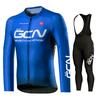 2026 Autumn Breathable Red Pro Cycling Jersey Set, Long Sleeve Cycling Clothing, MTB Maillot, Bicycle Sportswear, Road Bike Uniform, 2024