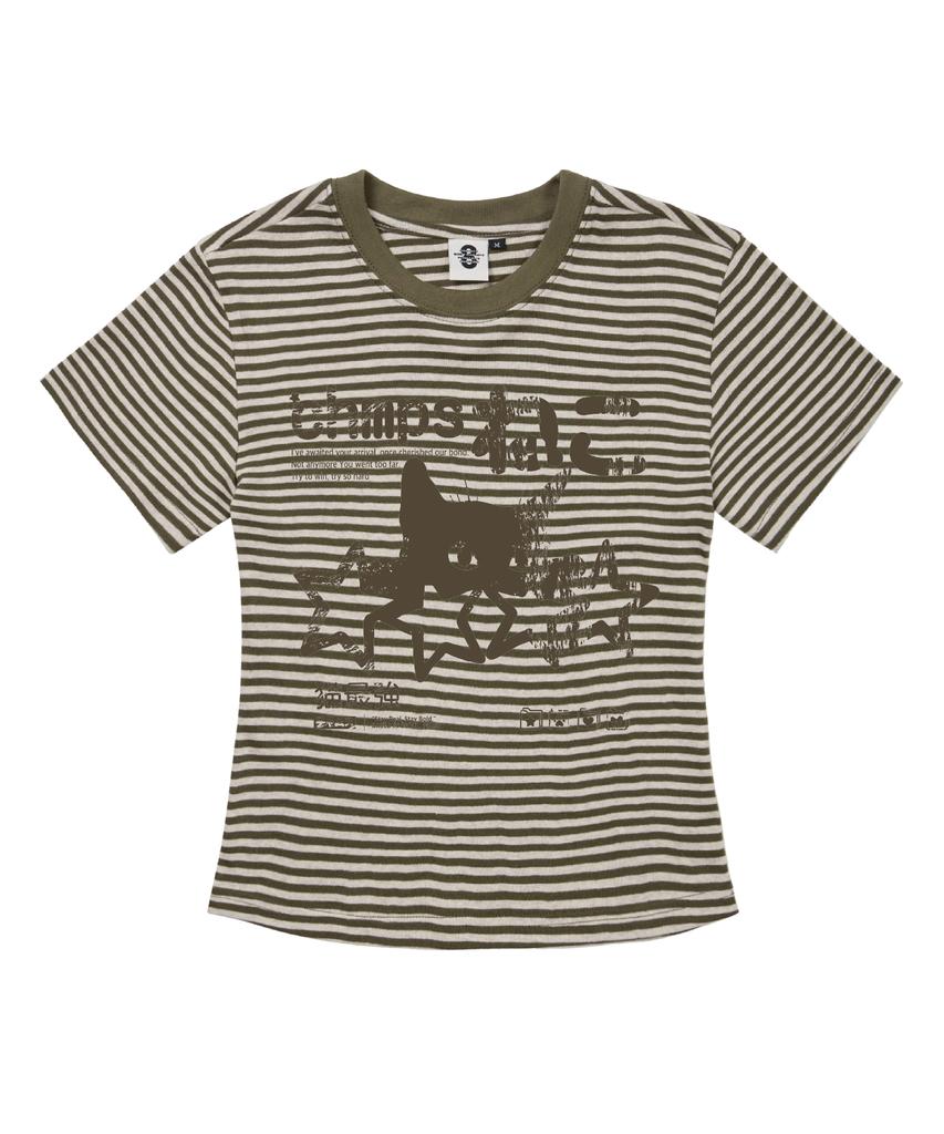 BORN CHAMPS [6 Colors] Vtg Champs Neko Women'S Short Striped Short Sleeve B25St60