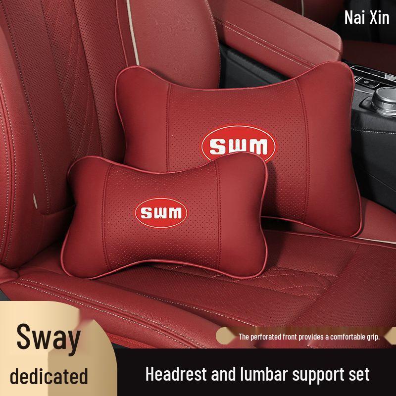 SWM Car Seat Headrest & Lumbar Support for SWM Models G05/X7/X3X2 - Iron Man Neck Guard