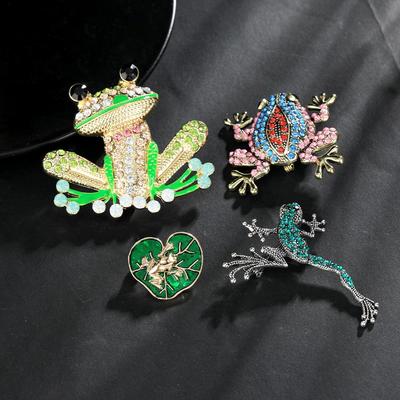 Versatile Cartoon Frog Brooch - Creative Fashion Accessory for Women