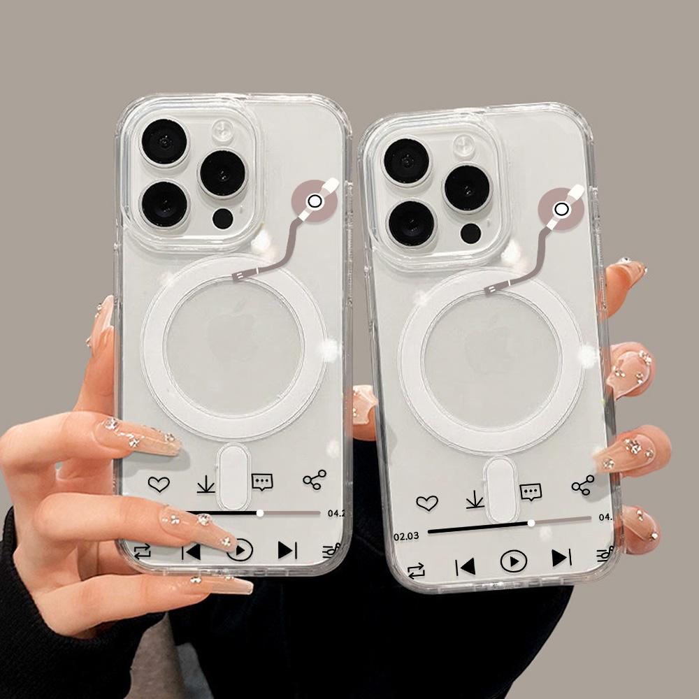 Magnetic Phone Case for iPhone 12 14 16 17 Pro 17 16 15 14 13 12 Pro Max 12 13 14 15 16 High Quality Shockproof Shell Full Protection Cute Style