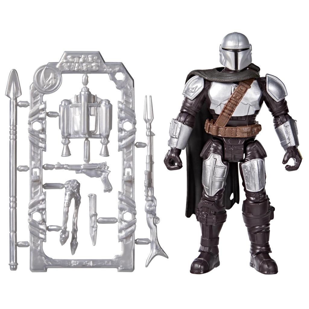 Hasbro STAR WARS The Mandalorian und Grogoo ActionVerse Mandalorian 11cm Actionfigur Wiederverwendbare Zubehöraufbewahrung Spielzeug für Kinder Alter G2865 Authentisch