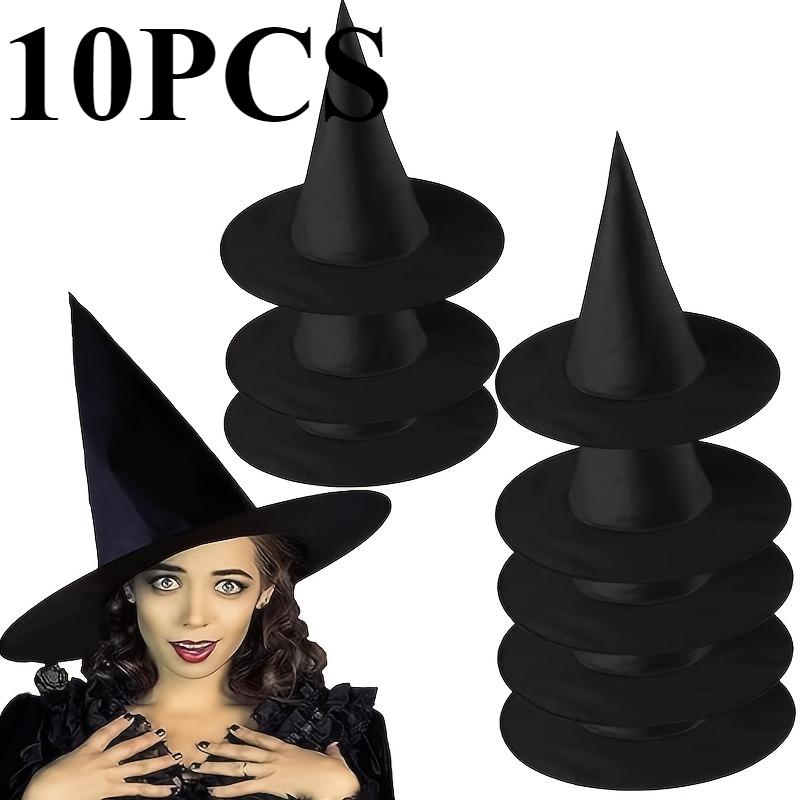Halloween Witch Hat Black Witch Hat Costume Accessories for Indoor and Outdoor Halloween Decoration, Suitable for Home Courtyard Porch Ceilings