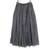 SOV. 25 year old grey satin denim print gazer skirt skirt 36 grayUsed